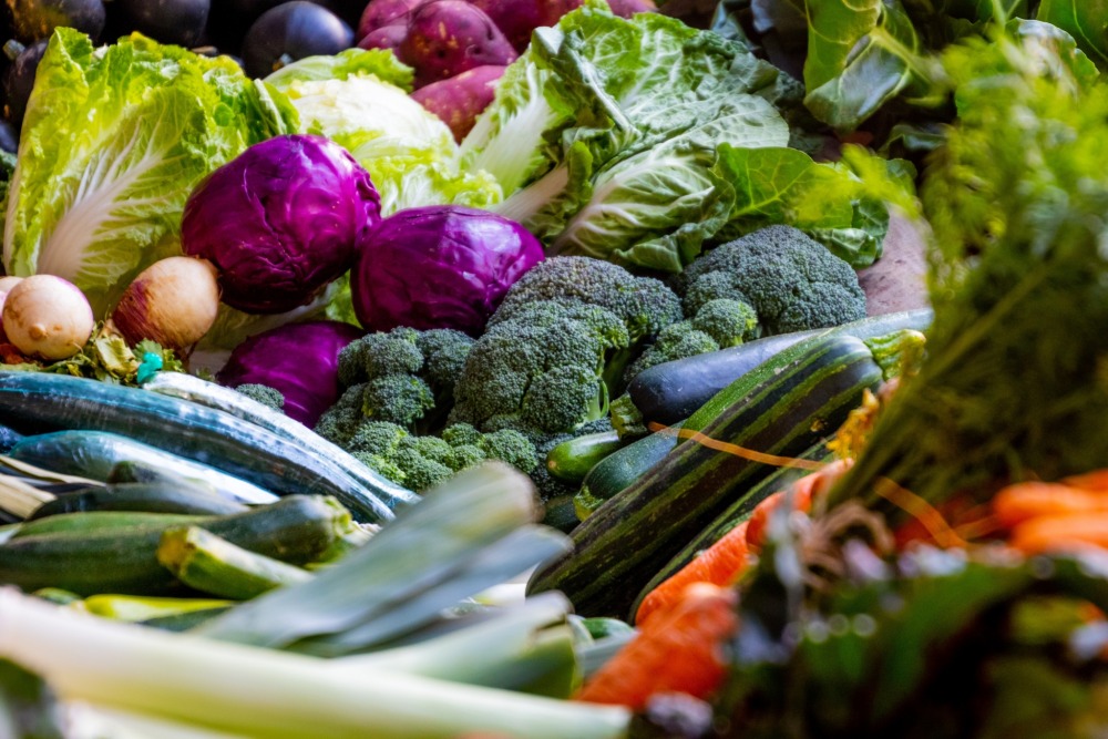 Sustainable food, vegetables