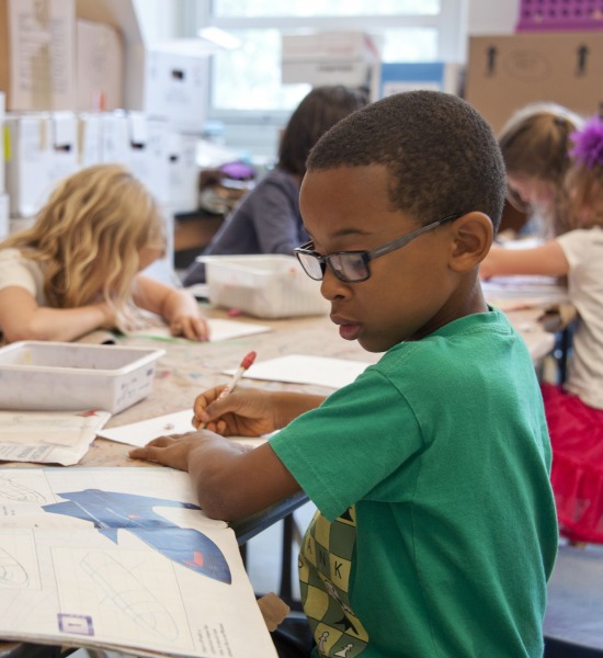 Students in a classroom