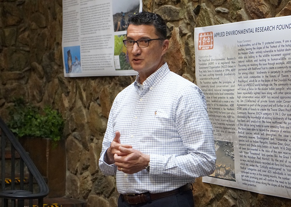 Mark speaks at a Rainforest Trust Partner Retreat