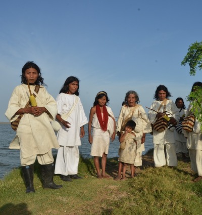 Indigenous community members in Colombia’s Sierra Nevada de Santa Marta, courtesy of RKMA