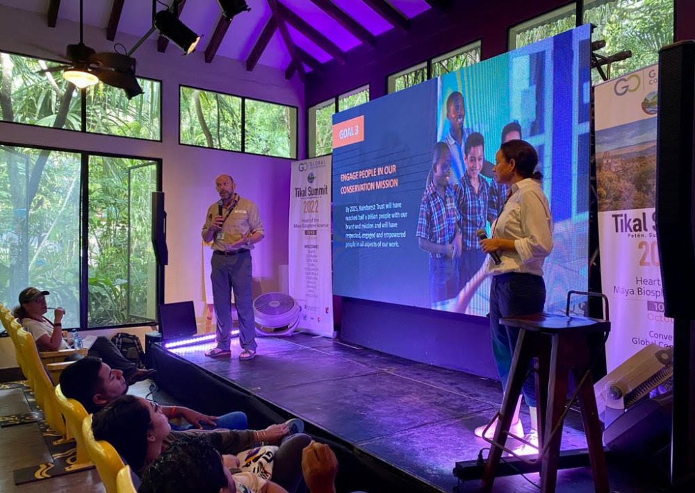 Speaking at the Global Conservation Tikal Summit in October