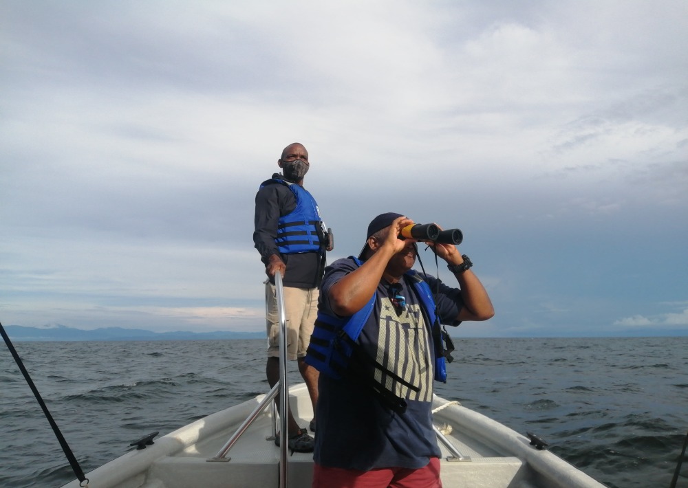 Local partners monitor the project site, courtesy of WWF-Colombia