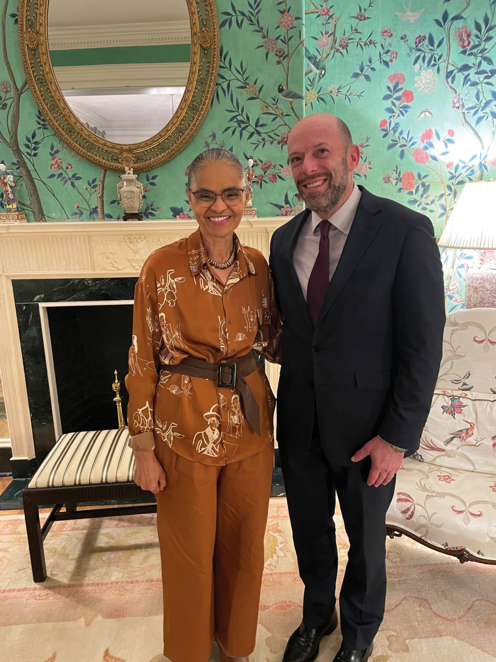 Brazilian Environment Minister, Marina Silva and Rainforest Trust CEO, Dr. James C. Deutsch