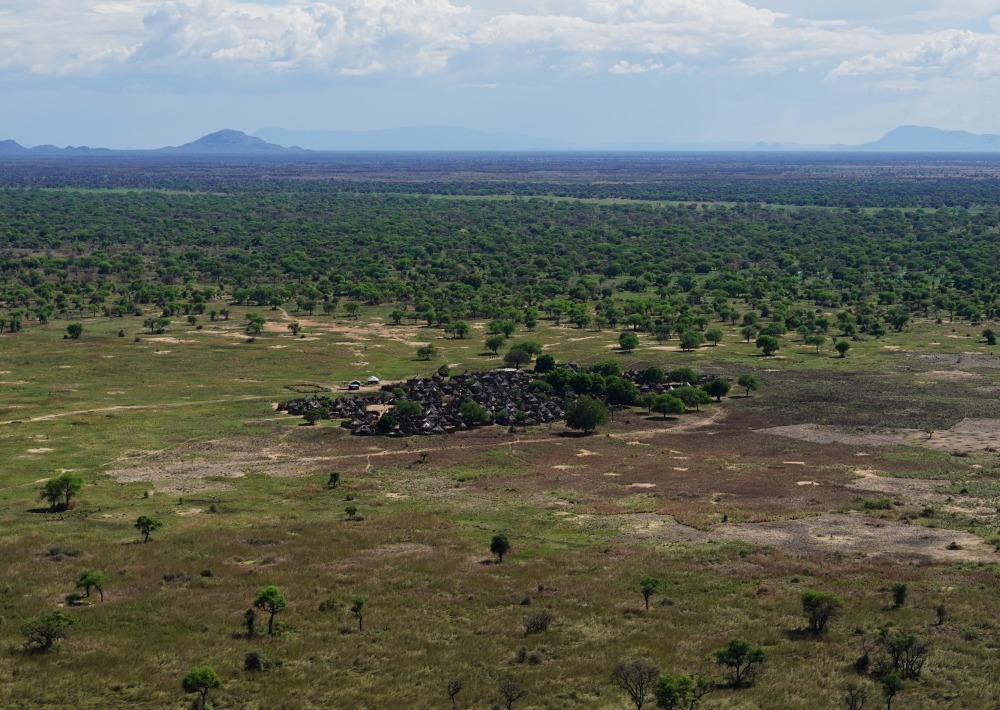 Project Landscape with village, courtesy of African Parks