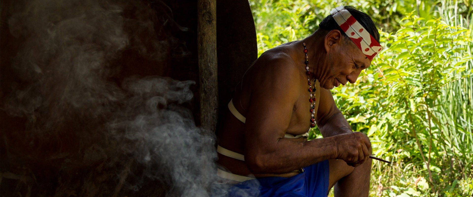 An elder Matsés in Peru, photo by CEDIA