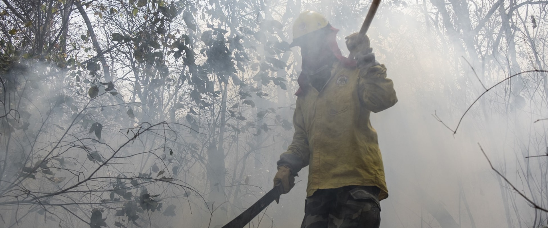 Emergency Funding providing by SAF assists partner Natura Bolivia, with Fire fighting efforts, by Marcelo Perez del Carpio
